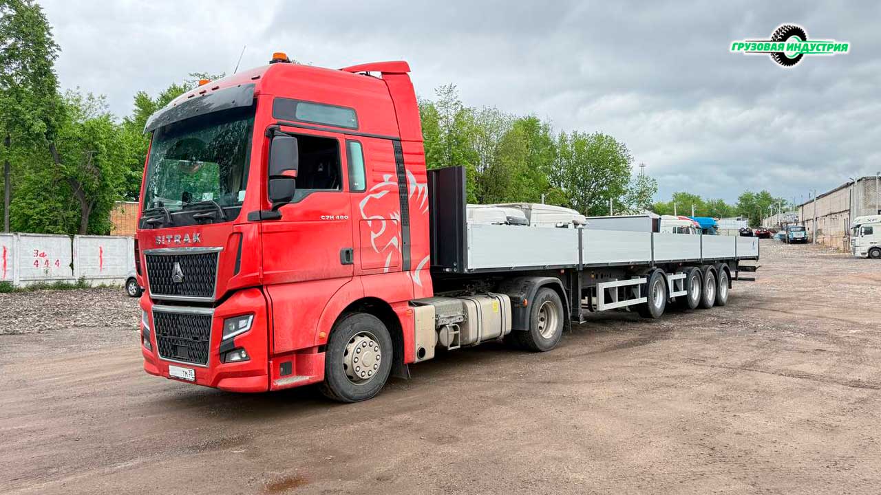 Отгрузка полуприцепа бортовая платформа Тонар B4-16VК в Санкт-Петербург Отгрузка полуприцепа бортовая платформа Тонар B4-16VК в Санкт-Петербург