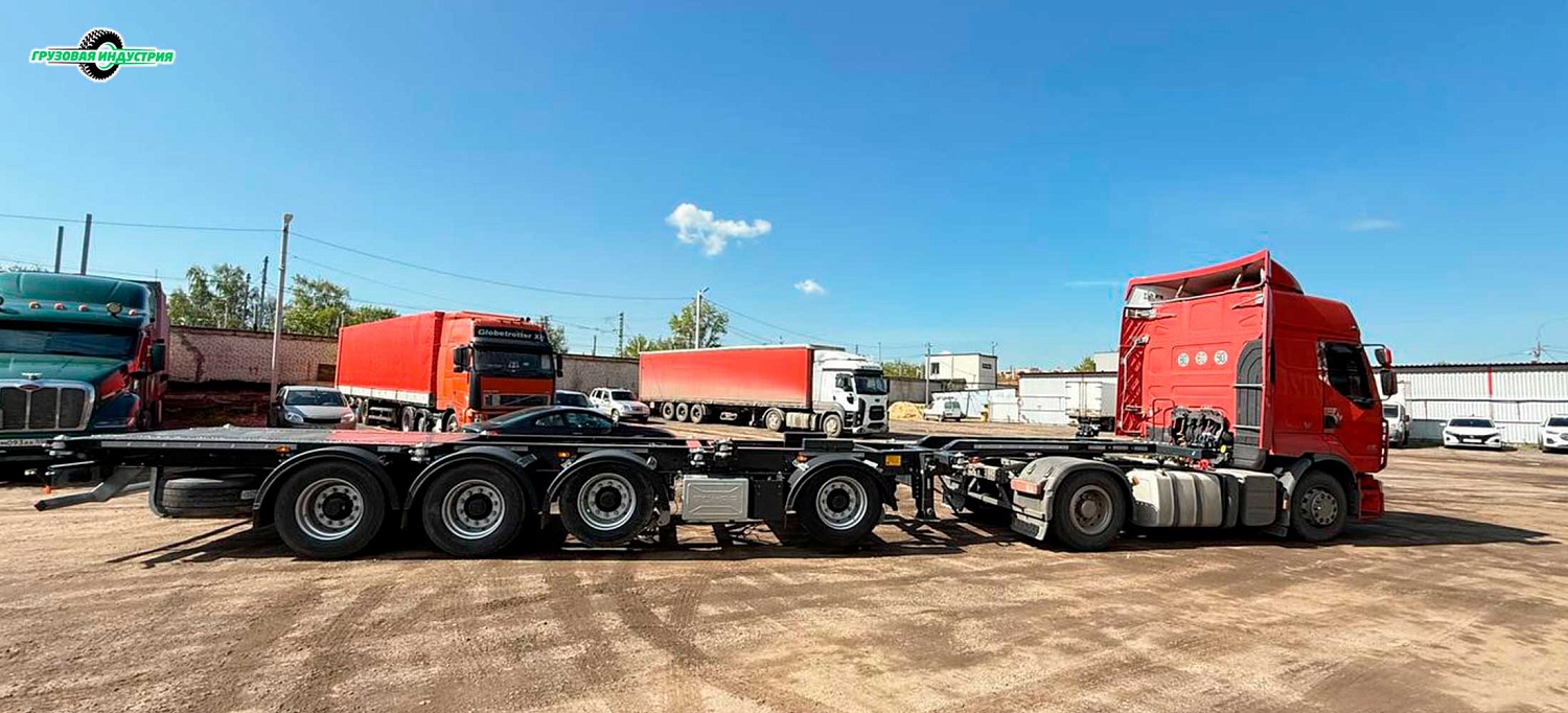 Отгрузка универсального полуприцепа контейнеровоза Тонар К4-U в г. Казань